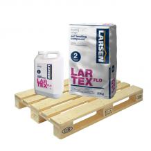 Larsen Professional Lartex Flo Two Part Self Levelling Compound Grey 20kg Full Pallet (48 Bag Fork-Lift)